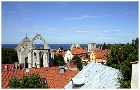Gotland, Visby växer fram - foto: Bernt Enderborg