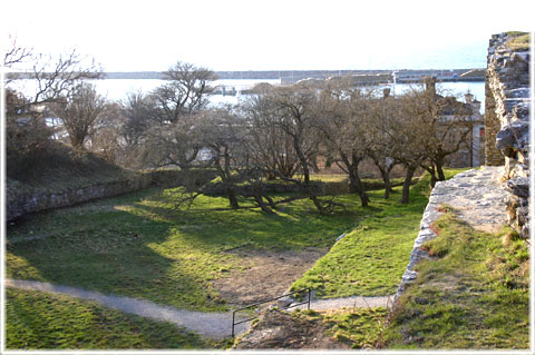 Visborgs slott,  delen i palllisaderna