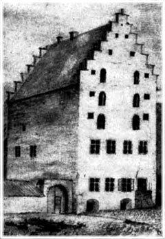 Liljehornska huset, teckning från 1844