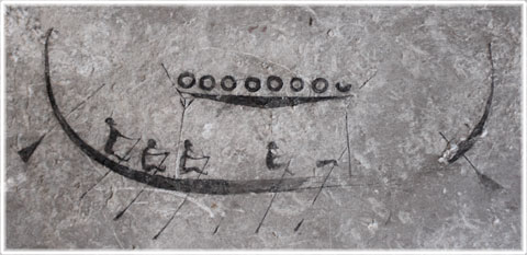 Skepp från bildsten 400 e.Kr.