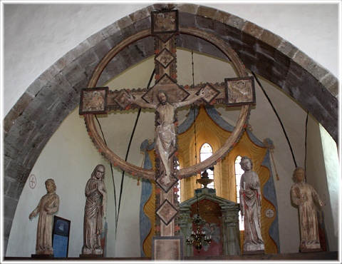 Ringkorset, triumfkrucifixet i Harma kyrka på Gotland