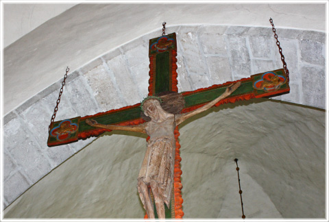 Krucifixet i Vänge kyrka på Gotland
